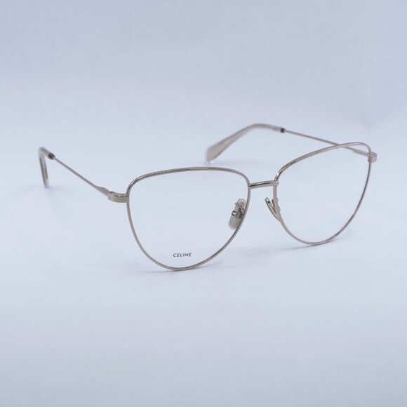 🕶️ New Celine CL50101U 028 Eyeglasses - Shiny Light Gold Frame - Picture 4 of 11